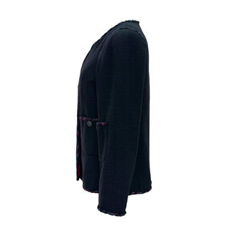 Chanel Black&Red Fantasy Trim Bouclé Jacket