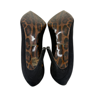 Dolce & Gabbana Black Suede Pointed-Toe Stiletto Pumps