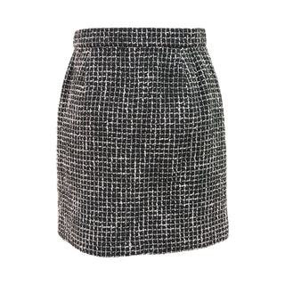 Chanel Black, Pink & Silver Tweed Wrap Mini Skirt