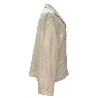 Dior Ivory Oblique Jacquard Silk Blend Jacket
