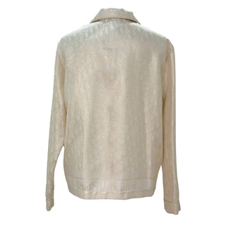 Dior Ivory Oblique Jacquard Silk Blend Jacket