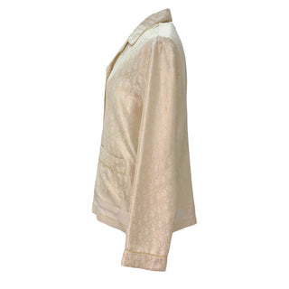 Dior Ivory Oblique Jacquard Silk Blend Jacket