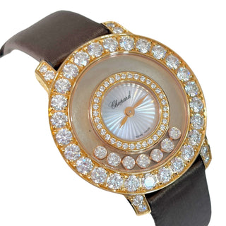 Chopard 18K Yellow Gold Happy Diamonds Floating Diamond Watch