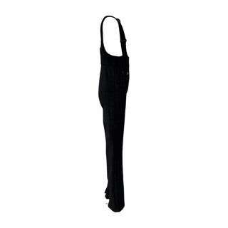 Chanel Black Corduroy CC Jumpsuit