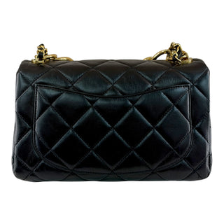 Chanel Medium Color Match Quilted Lambskin Flap Bag Black