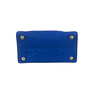 Louis Vuitton Blue Ostrich Leather Speedy Bandoulière Bag