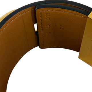 Hermès Collier de Chien CDC Black Leather Gold Hardware Bracelet