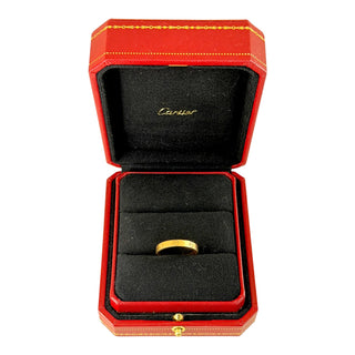 Cartier Love 18K Yellow Gold Diamond Ring Size 49