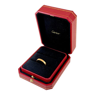 Cartier Love 18K Yellow Gold Diamond Ring Size 49