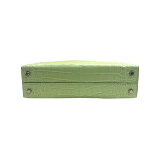 Hermès Mini Kelly II 20 Vert d’Eau Alligator Palladium Hardware