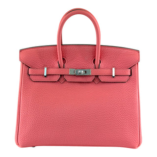 Hermès Birkin 25 Rose Lipstick Togo Leather Palladium Hardware