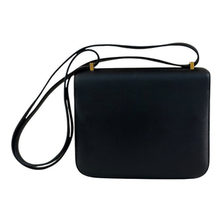 Hermès Constance Mini 18 Black Swift Leather Gold Hardware Shoulder Bag