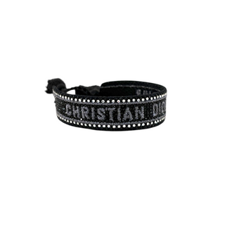 Christian Dior J’ADIOR Black & Silver Crystal Embellished Friendship Bracelet