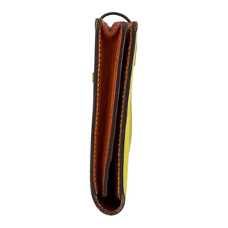 Hermès Bearn Wallet in Yellow Epsom Leather with Palladium Hardware