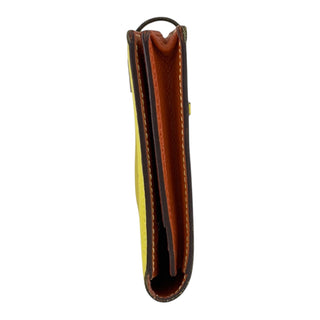 Hermès Bearn Wallet in Yellow Epsom Leather with Palladium Hardware