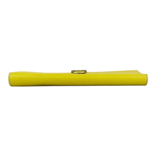 Hermès Bearn Wallet in Yellow Epsom Leather with Palladium Hardware