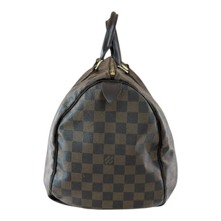 Louis Vuitton Speedy 35 Damier Ebene Canvas Top Handle Bag