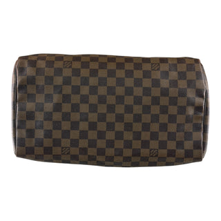 Louis Vuitton Speedy 35 Damier Ebene Canvas Top Handle Bag