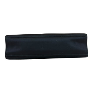 Chanel Black Satin Frame Top Handle Evening Bag