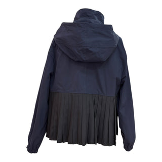 Christian Dior SS16 Runway Embroidered Cropped Hooded Jacket with Pleated Hem