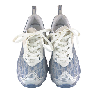 Dior B30 Blue Oblique Technical Mesh Sneakers White IT 36