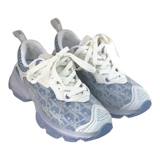 Dior B30 Blue Oblique Technical Mesh Sneakers White IT 36