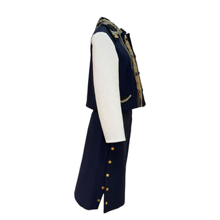 Louis Vuitton FW18 Runway Embellished Military Jacket & Skirt Set by Nicolas Ghesquière
