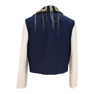 Louis Vuitton FW18 Runway Embellished Military Jacket & Skirt Set by Nicolas Ghesquière