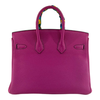 Hermès Birkin 25 Rose Pourpre Togo Leather Palladium Hardware Handbag