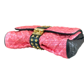 Louis Vuitton Limited Edition Bunny Pink Coquette Pochette Silk Satin Clutch Bag