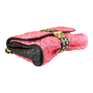 Louis Vuitton Limited Edition Bunny Pink Coquette Pochette Silk Satin Clutch Bag