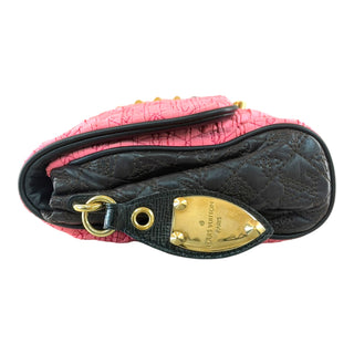 Louis Vuitton Limited Edition Bunny Pink Coquette Pochette Silk Satin Clutch Bag