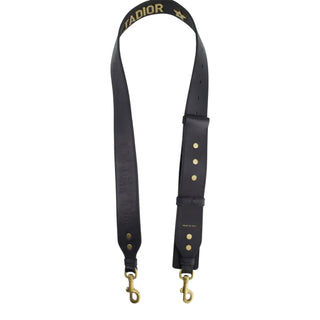 Christian Dior J'Adior Black Leather Adjustable Shoulder Strap