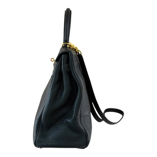 Hermès Kelly 35 Retourne Black Togo Leather Gold Hardware Shoulder Bag