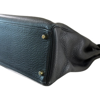 Hermès Kelly 35 Retourne Black Togo Leather Gold Hardware Shoulder Bag