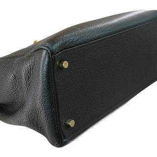 Hermès Kelly 35 Retourne Black Togo Leather Gold Hardware Shoulder Bag