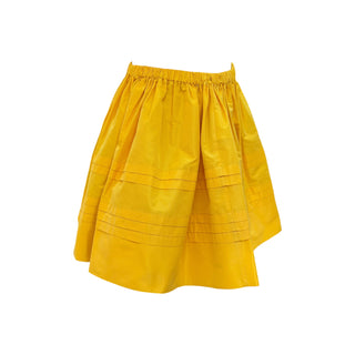 Miu Miu Yellow Pleated A-Line Skirt Size 42