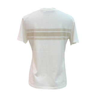 Christian Dior Logo Band White Cotton Blend T-Shirt