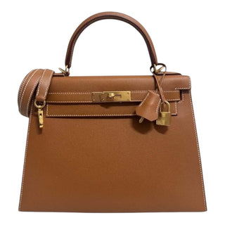 Hermès Kelly 28 Sellier Gold Epsom Leather Top Handle Bag