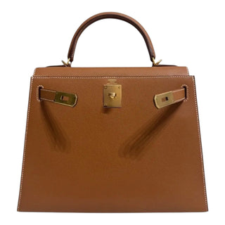 Hermès Kelly 28 Sellier Gold Epsom Leather Top Handle Bag