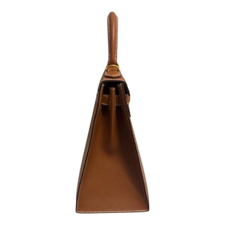 Hermès Kelly 28 Sellier Gold Epsom Leather Top Handle Bag
