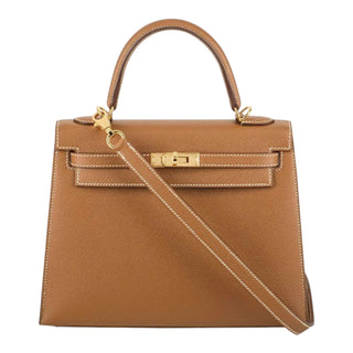 Hermès Kelly 25  Gold Veau Epsom Leather Top Handle Bag