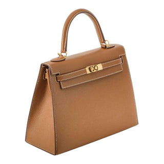Hermès Kelly 25  Gold Veau Epsom Leather Top Handle Bag