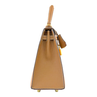 Hermès Kelly 25  Gold Veau Epsom Leather Top Handle Bag