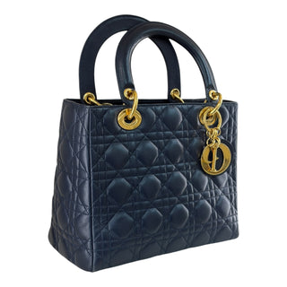 Christian Dior Medium Lady Dior Cannage Lambskin Bag