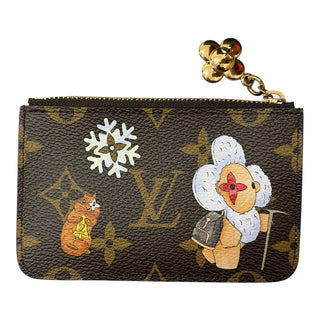 Louis Vuitton Monogram Vivenne Winter Holiday Zipped Romy Card Holder