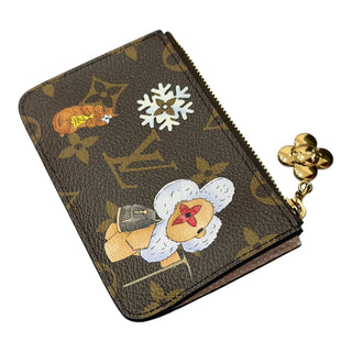 Louis Vuitton Monogram Vivenne Winter Holiday Zipped Romy Card Holder