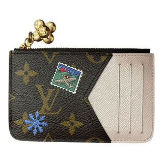 Louis Vuitton Monogram Vivenne Winter Holiday Zipped Romy Card Holder