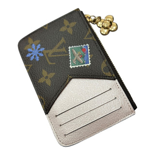 Louis Vuitton Monogram Vivenne Winter Holiday Zipped Romy Card Holder