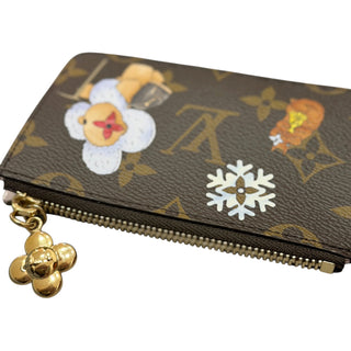 Louis Vuitton Monogram Vivenne Winter Holiday Zipped Romy Card Holder